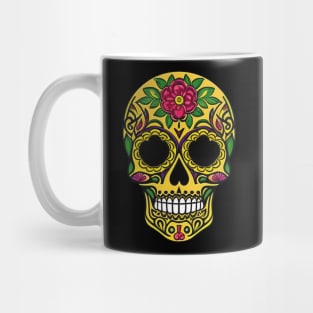 Celebrate Día de los Muertos with this colorful sugar skull art Mug